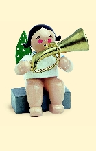 Grünhainichener Engel® 28a Basstrompete - sitzend, Wendt&Kühn