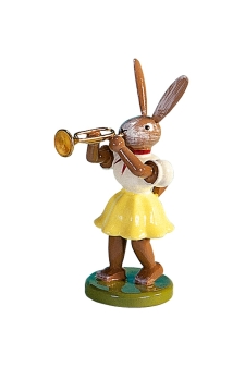 Osterhase farbig Trompete  Faltenrock - OHF 017