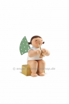 Grünhainichener Engel® klein 3a Flöte - sitzend, Wendt und Kühn Grünhainichener Engel® klein 3a Flöte - sitzend, Wendt und Kühn
