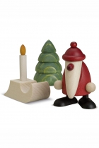 Details-Set 2 - Weihnachtsmann mit Schlitten - 4 cm