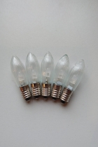 LED-Dioden Riffelkerzen - Ersatzkerzen - KALTWEISS