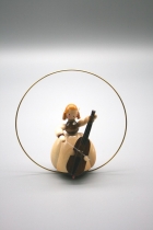 Engel mit Cello im Ring 7 cm - Schaarschmidt