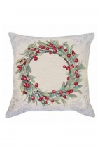 Kissenhülle - einseitig Design: Holiday Wreath  - 45x45 cm