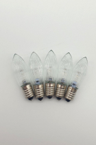 LED-Diodenkerze - Riffelkerze - warmweiß - 34 Volt = 7 Brennstellen