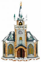 Hubrig Winterkinder Kirche 31 cm