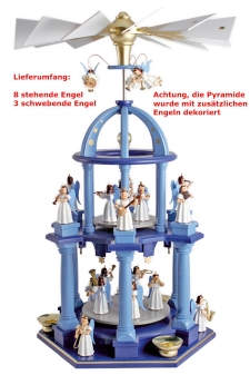 Dompyramide 2 Etagen - farbig Langrockengel Faltenrockengel - PGFL 010