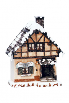 Hubrig Winterkind Haus Tante Emma Laden 14 cm