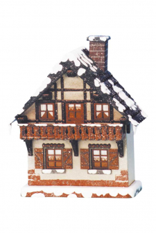 Hubrig Winterkind Haus mit Balkon 14 cm